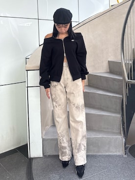 高松千彩さん（骨格ナチュラル・レディース・160cm）の秋コーディネート