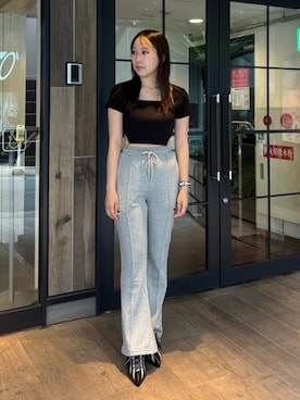 高松千彩さん(レディース・160cm)の春コーディネート