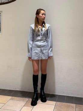 「EVRIS（エヴリス）のアイテム（トップス）」を使った、高松千彩さん（レディース・160cm）の秋コーディネート