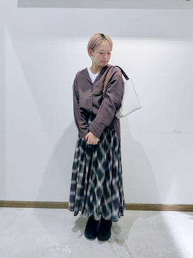 のみ子さん(レディース・154cm)の秋コーディネート