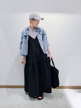 「アイテム（ワンピース/ドレス）」を使った、のみ子さん（レディース・154cm・30代）の夏コーディネート