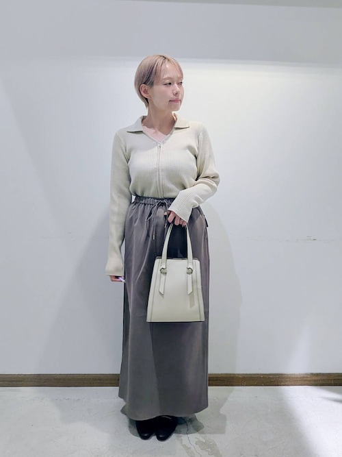 セール】衿付きダブルZIPカーデ/598029（カーディガン/ボレロ