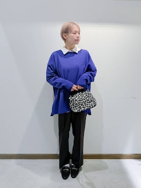 「アイテム（ローファー）」を使った、のみ子さん（レディース・154cm・30代）の秋コーディネート