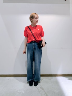 「GLOBAL WORK（グローバルワーク）のアイテム（サンダル）」を使った、のみ子さん（レディース・154cm）の夏コーディネート