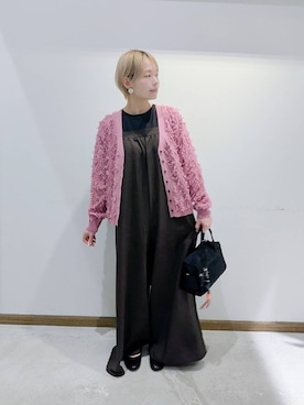 「アイテム（オールインワン・サロペット）」を使った、のみ子さん（レディース・154cm・30代）の秋コーディネート
