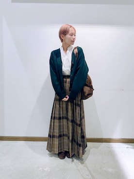「撥水」｜のみ子さん（レディース・154cm）の秋コーディネート