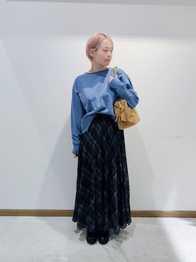 「ボストンバッグ」｜のみ子さん（レディース・154cm）の冬コーディネート