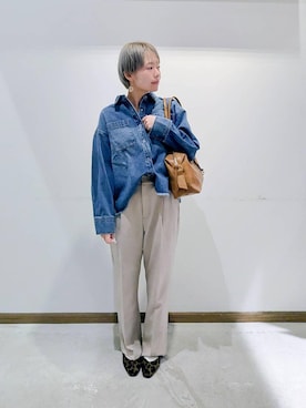 のみ子さん(レディース・154cm)の春コーディネート
