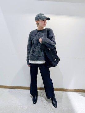 のみ子さん（レディース・154cm）の冬コーディネート