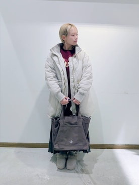 「アイテム（スウェット）」を使った、のみ子さん（レディース・154cm・30代）の冬コーディネート