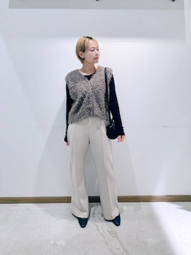 のみ子さん（レディース・154cm）の秋コーディネート
