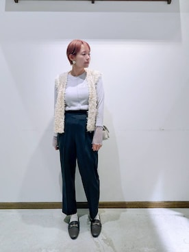 のみ子さん(レディース・154cm)の秋コーディネート