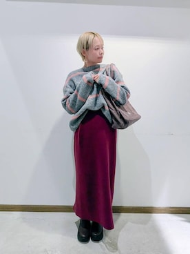 のみ子さん（レディース・154cm）の冬コーディネート