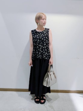 「アイテム（サンダル）」を使った、のみ子さん（レディース・154cm・30代）の夏コーディネート