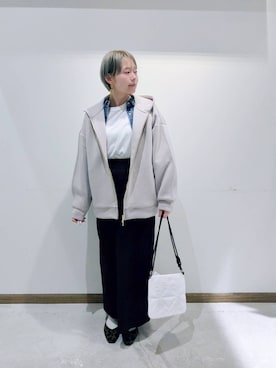 「GLOBAL WORK（グローバルワーク）のらくっション撥水フィットパンプス/135895（パンプス、その他）」を使った、のみ子さん（レディース・154cm）の春コーディネート