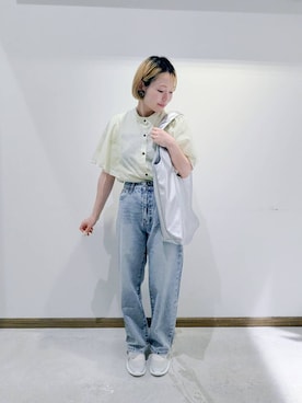 「アイテム（タンクトップ）」を使った、のみ子さん（レディース・154cm・30代）の夏コーディネート