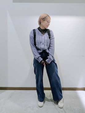 「アイテム（キャミソール）」を使った、のみ子さん（レディース・154cm・30代）の秋コーディネート