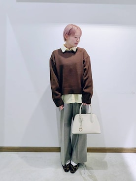 のみ子さん（レディース・154cm）の冬コーディネート