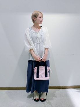 「アイテム（タンクトップ）」を使った、のみ子さん（レディース・154cm・30代）の夏コーディネート