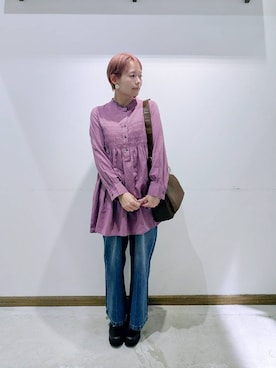 のみ子さん（レディース・154cm）の秋コーディネート