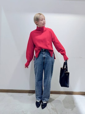 「アイテム（パンプス）」を使った、のみ子さん（レディース・154cm・30代）の冬コーディネート