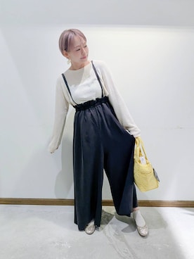 「アイテム（タンクトップ）」を使った、のみ子さん（レディース・154cm・30代）の秋コーディネート