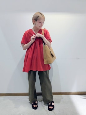 のみ子さん（レディース・154cm）の秋コーディネート