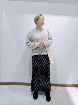 のみ子さん（レディース・154cm）の冬コーディネート