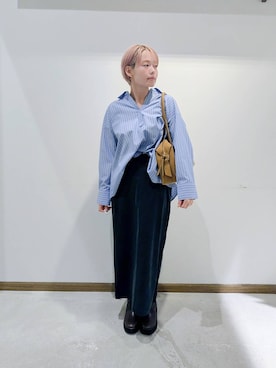 「アイテム（キャミソール）」を使った、のみ子さん（レディース・154cm・30代）の秋コーディネート