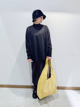 のみ子さん(レディース・154cm)の冬コーディネート