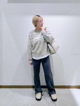 のみ子さん（レディース・154cm）の冬コーディネート