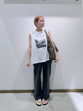 「GLOBAL WORK（グローバルワーク）のアイテム（サンダル）」を使った、のみ子さん（レディース・154cm）の夏コーディネート