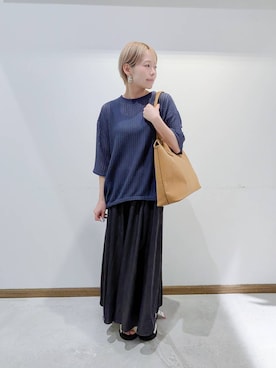 「アイテム（タンクトップ）」を使った、のみ子さん（レディース・154cm・30代）の夏コーディネート