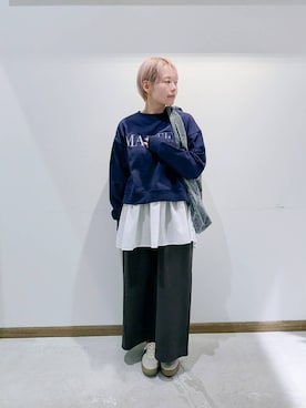 のみ子さん（レディース・154cm）の冬コーディネート