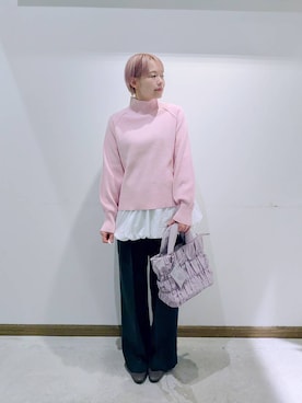 のみ子さん（レディース・154cm）の冬コーディネート