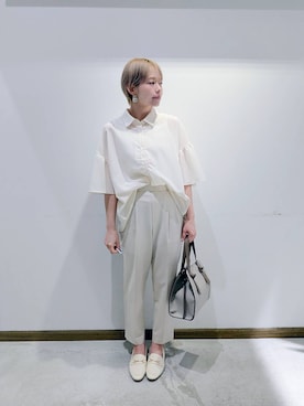 「アイテム（タンクトップ）」を使った、のみ子さん（レディース・154cm・30代）の夏コーディネート
