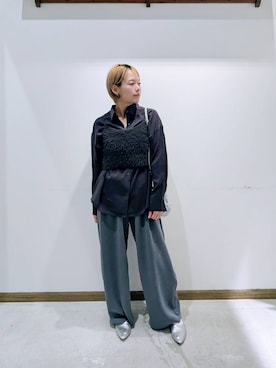 のみ子さん(レディース・154cm)の秋コーディネート