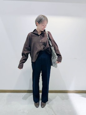 「WING（ウイング）のアイテム」を使った、のみ子さん（レディース・154cm）の春コーディネート