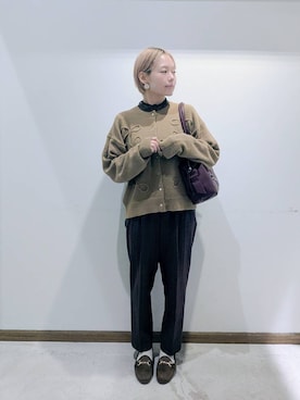 「アイテム（キャミソール）」を使った、のみ子さん（レディース・154cm・30代）の秋コーディネート
