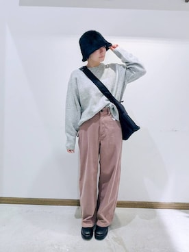 のみ子さん(レディース・154cm)の冬コーディネート