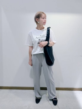 「アイテム（バッグ）」を使った、のみ子さん（レディース・154cm・30代）の夏コーディネート