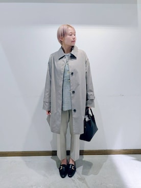 「GLOBAL WORK（グローバルワーク）のアイテム（セットアップ）」を使った、のみ子さん（レディース・154cm）の冬コーディネート