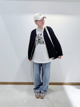 「アイテム（ブルゾン）」を使った、のみ子さん（レディース・154cm・30代）の秋コーディネート