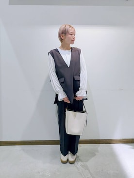 のみ子さん(レディース・154cm)の冬コーディネート