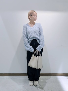 「アイテム（キャミソール）」を使った、のみ子さん（レディース・154cm・30代）の秋コーディネート