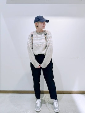 のみ子さん（レディース・154cm）の冬コーディネート