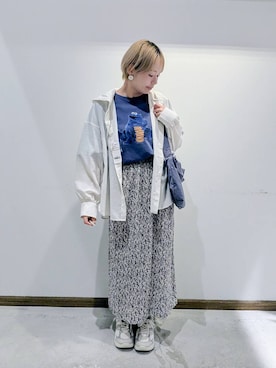 「アイテム（スニーカー）」を使った、のみ子さん（レディース・154cm・30代）の夏コーディネート