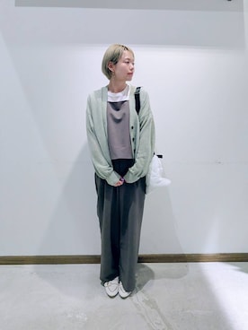 「GLOBAL WORK（グローバルワーク）のアイテム（ワンピース/ドレス）」を使った、のみ子さん（レディース・154cm）の春コーディネート