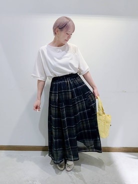 「アイテム（バレエシューズ）」を使った、のみ子さん（レディース・154cm・30代）の秋コーディネート