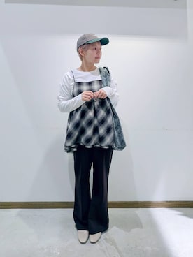 のみ子さん（レディース・154cm）の冬コーディネート